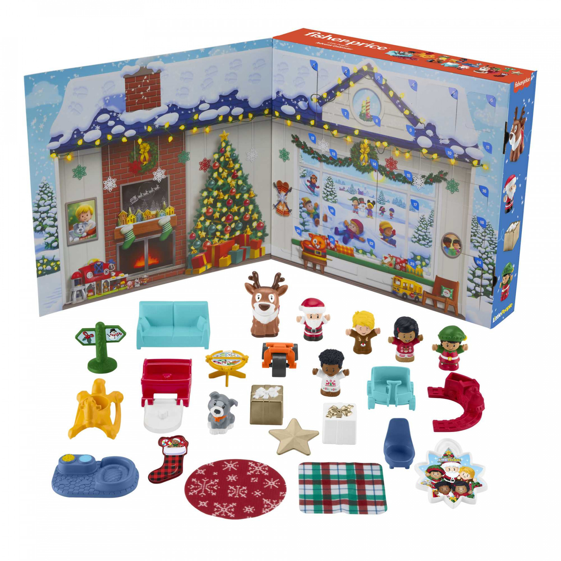 Fisher-Price Little People Advent Calendar, Christmas Playset For Toddlers,   Toys