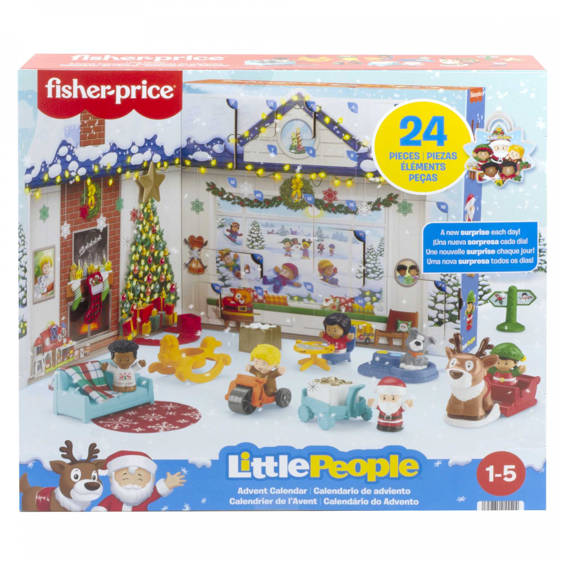 fisher price little people advent calendar christmas playset for toddlers toys 0