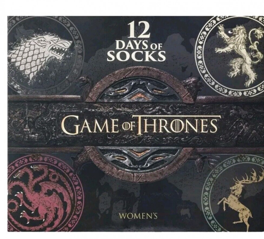 game of thrones days of socks christmas advent calendar women sz got hbo