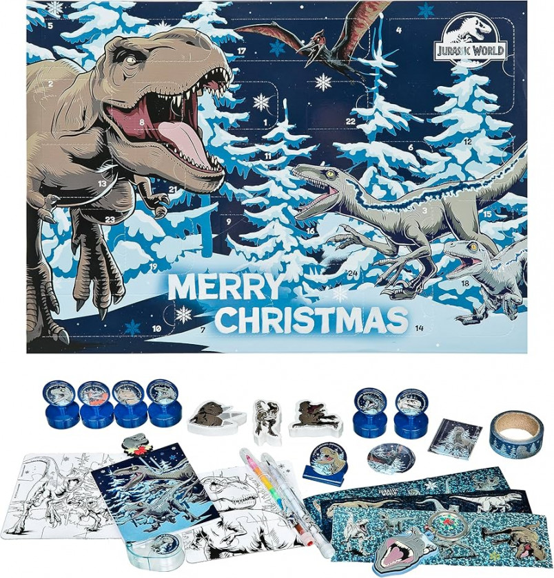 juwd undercover jurassic world advent calendar for children multi colour approx x x cm