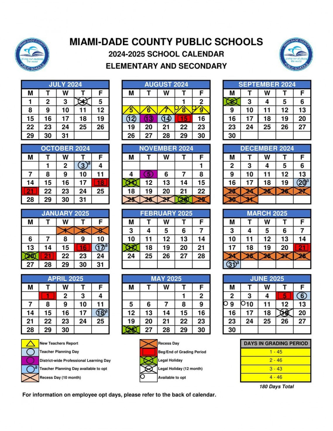 miami dade county public schools calendar education