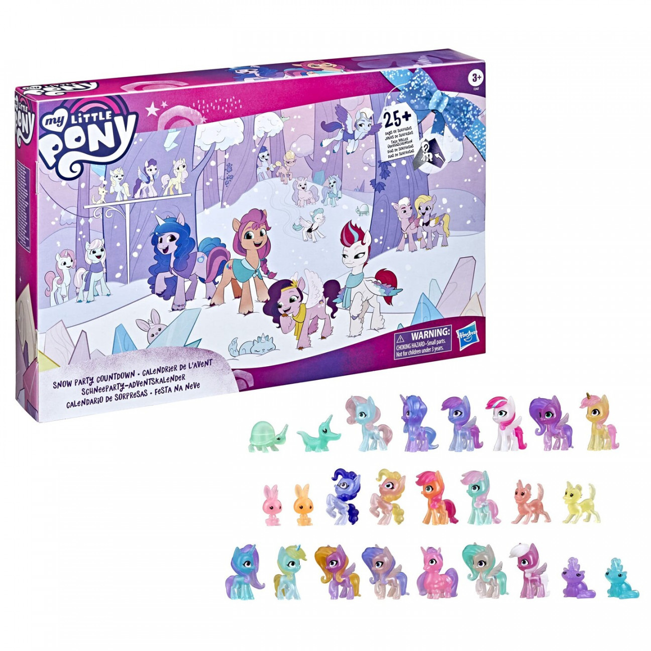 My Little Pony: A New Generation Movie Snow Party Countdown Advent Calendar  Toy for Kids -  Surprise Pieces, Including  Pony Figures (Exclusive)