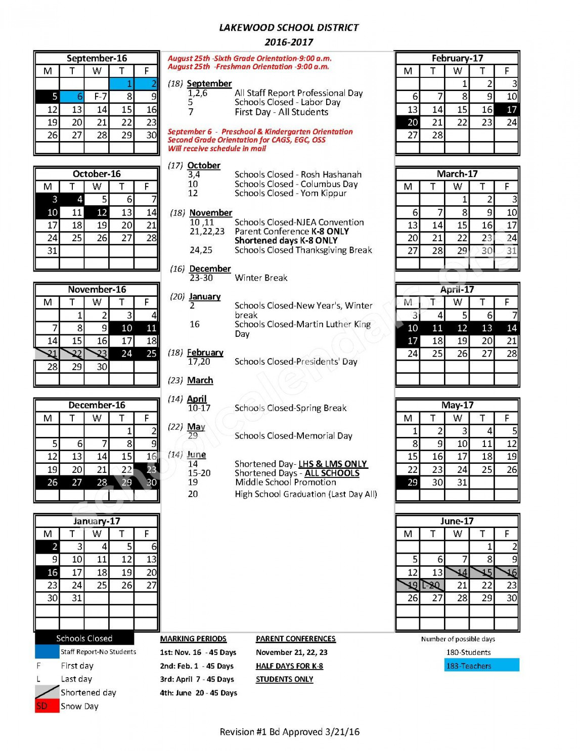 lakewood public schools calendars lakewood nj