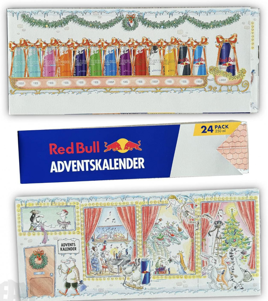 red bull adventskalender x l weihnachtsedition neu usa