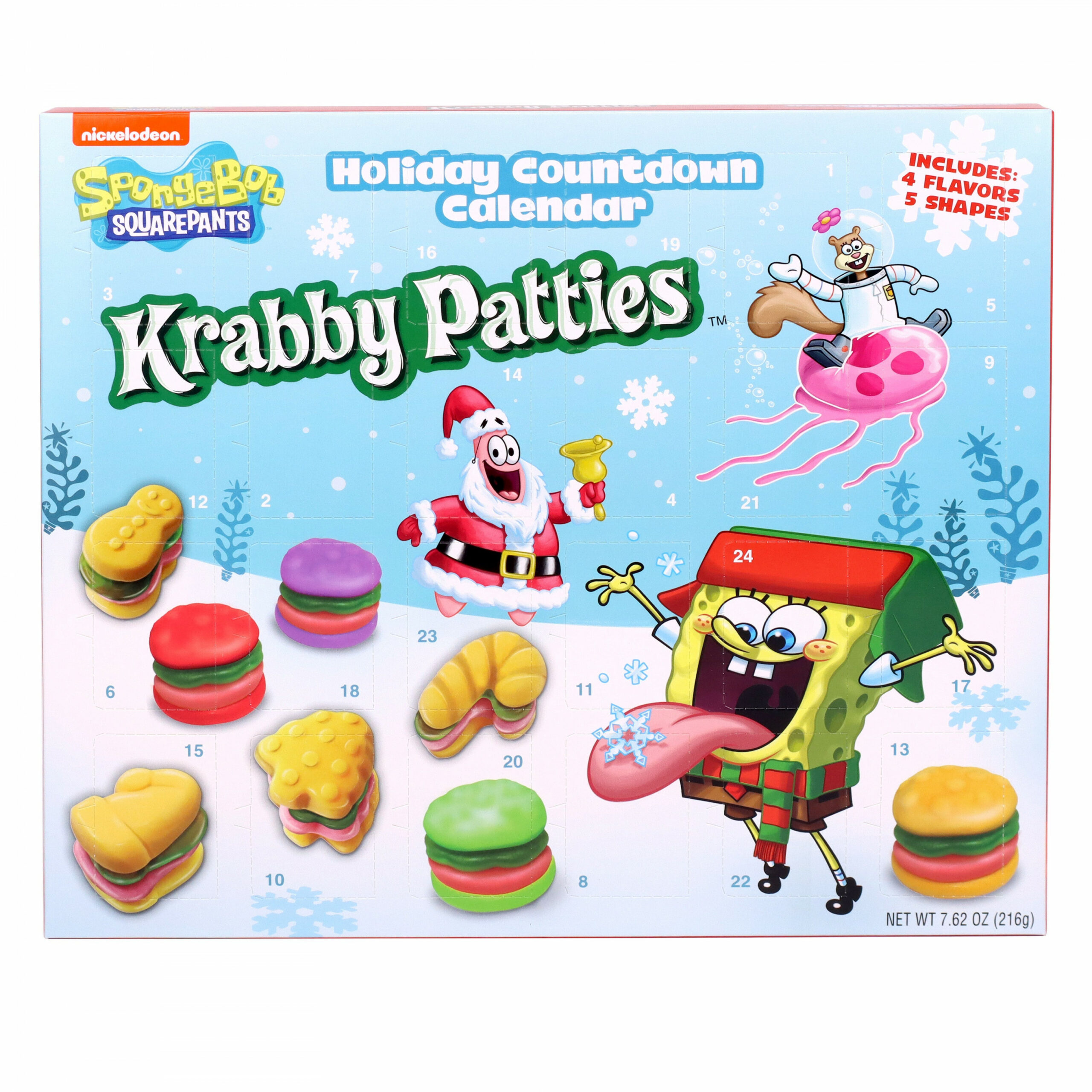 SpongeBob SquarePants Gummy Krabby Patties Advent Calendar,