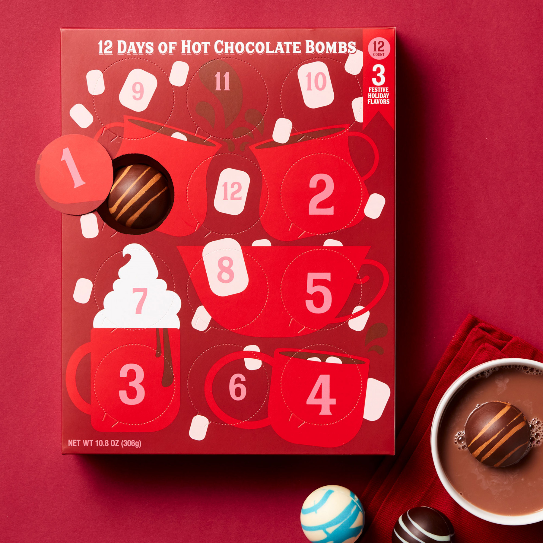 Days of Hot Cocoa Bombs Advent Calendar - $.- $