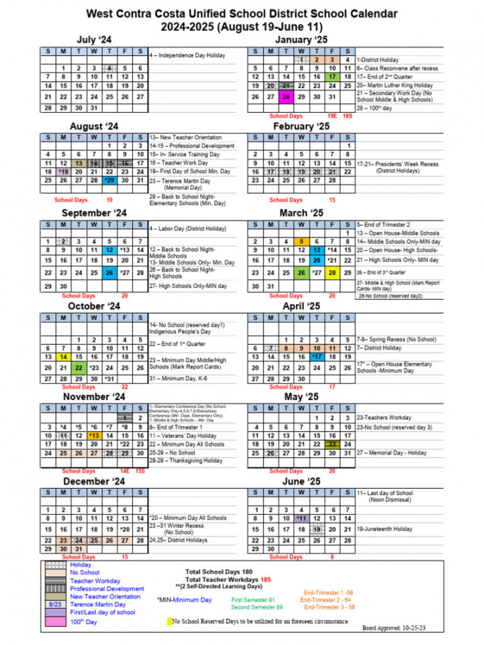 School Calendar - Board Agenda --   PDF  Festival