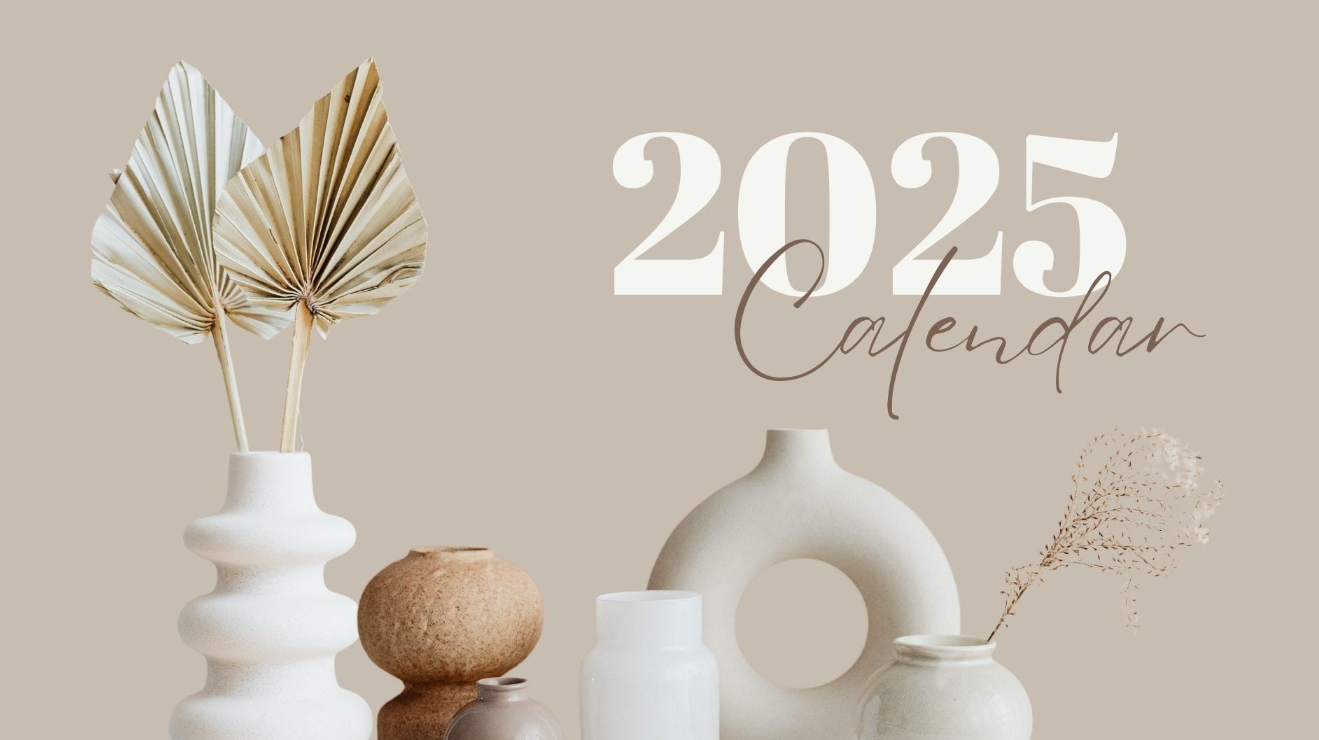 Printable aesthetic Advent Calendar 2025 design for modern homes