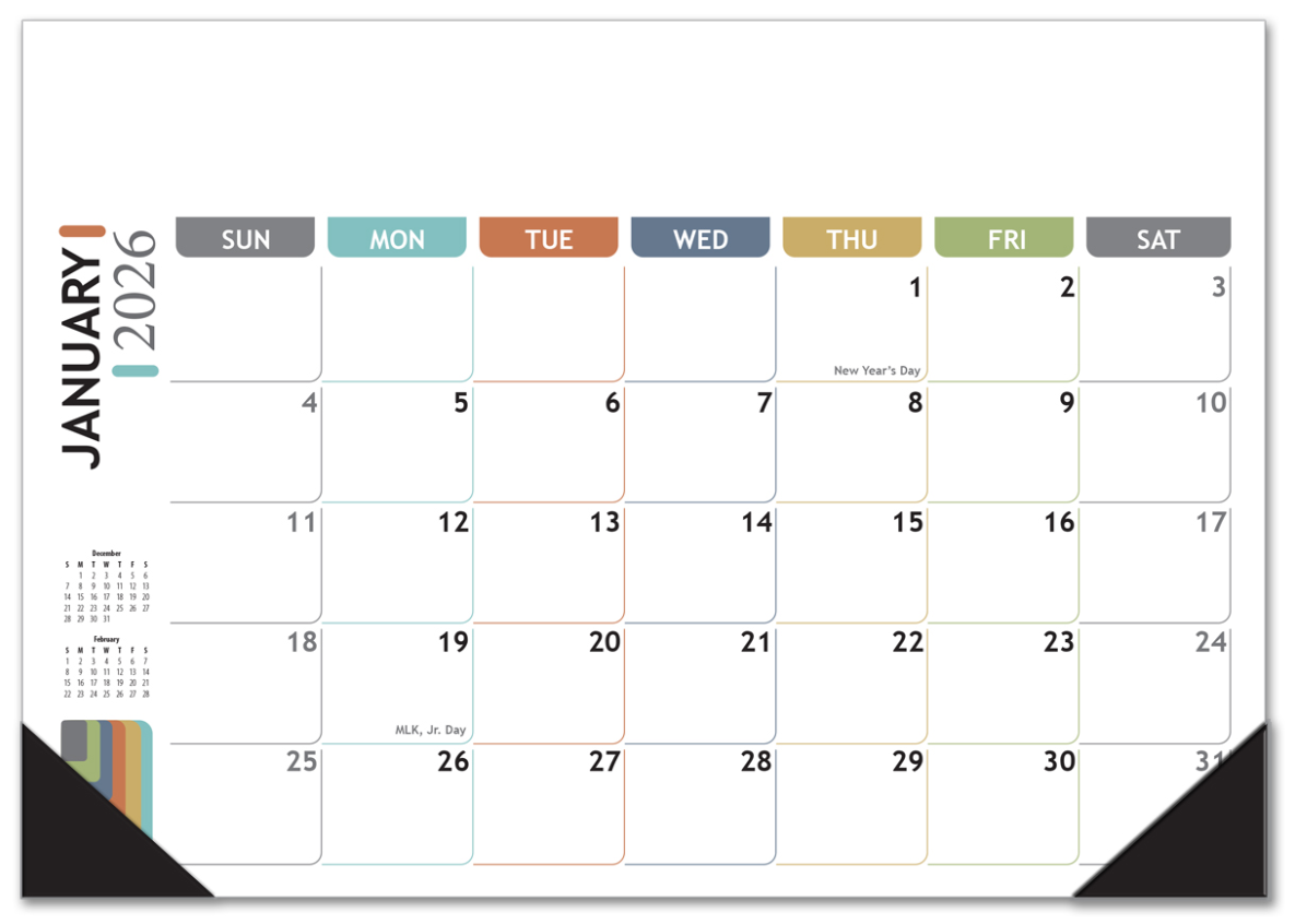 Desk Pad Calendar for Freelance Designers