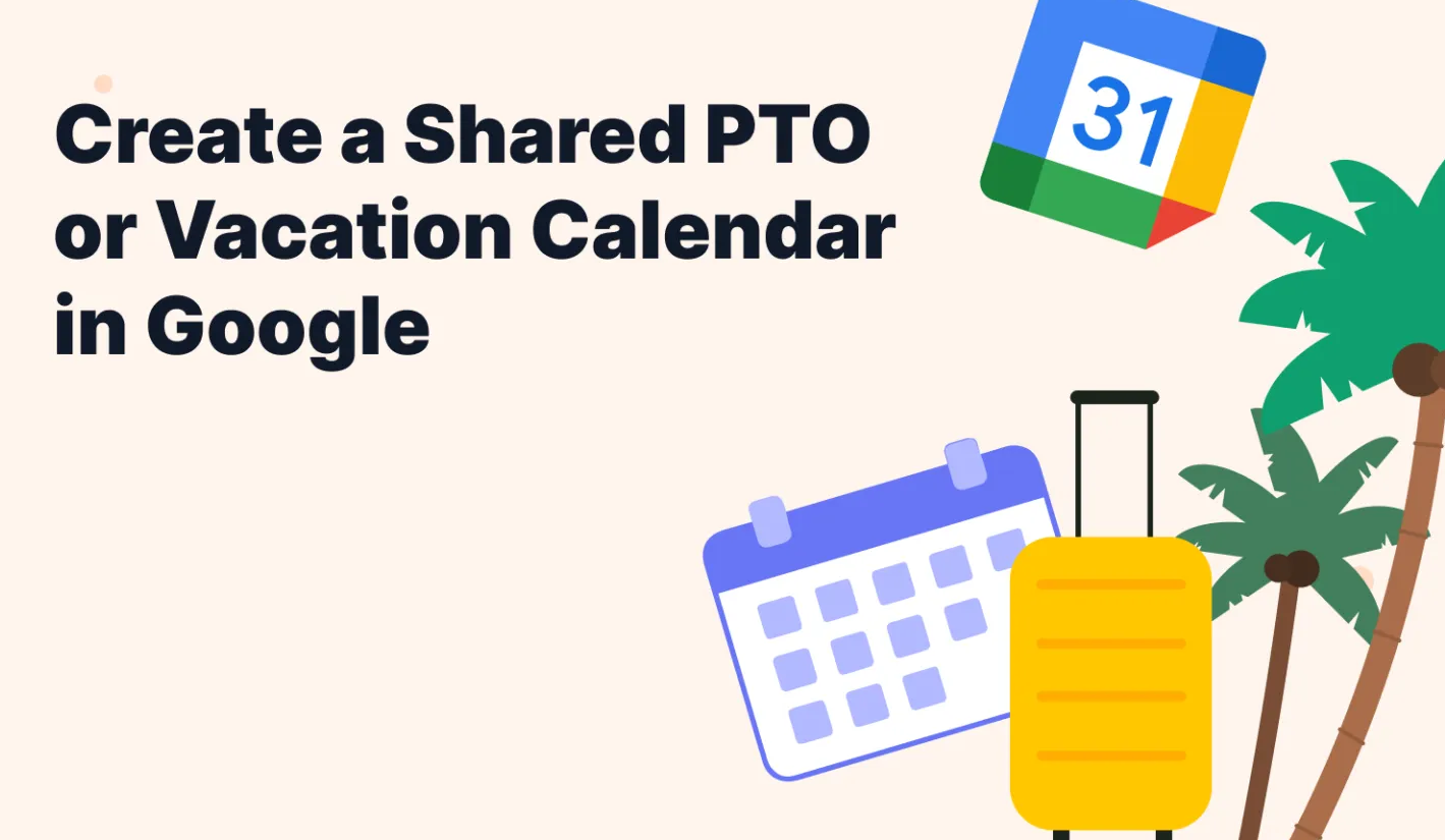 Google Workspace PTO calendar