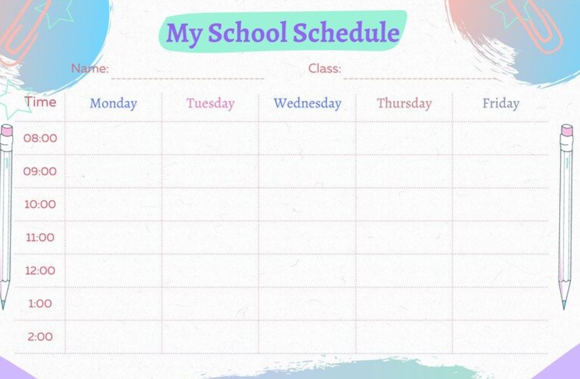 Night school schedule planner