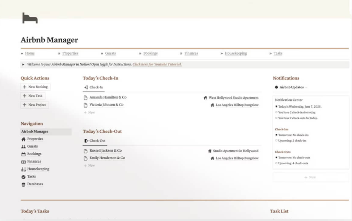 Productivity tools for Airbnb hosts