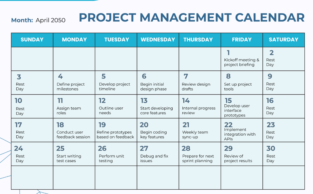Project Management Desk Calendar Recommendations