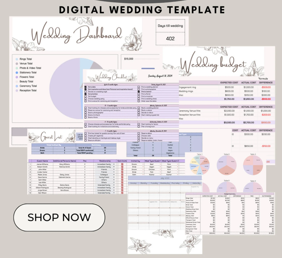 digital calendar for wedding vendors timeline management