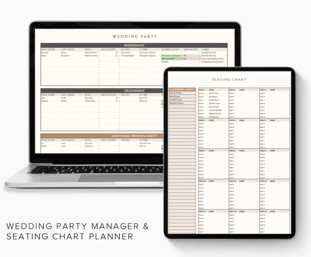 wedding planning digital calendar scheduling system