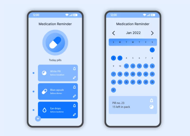 healthcare planning medication tracking calendar app appointments display