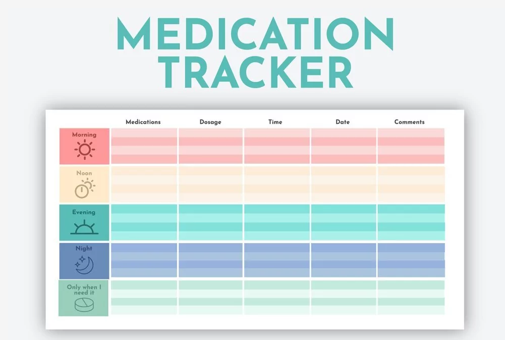 medication tracking calendar app for seniors simple interface tablet