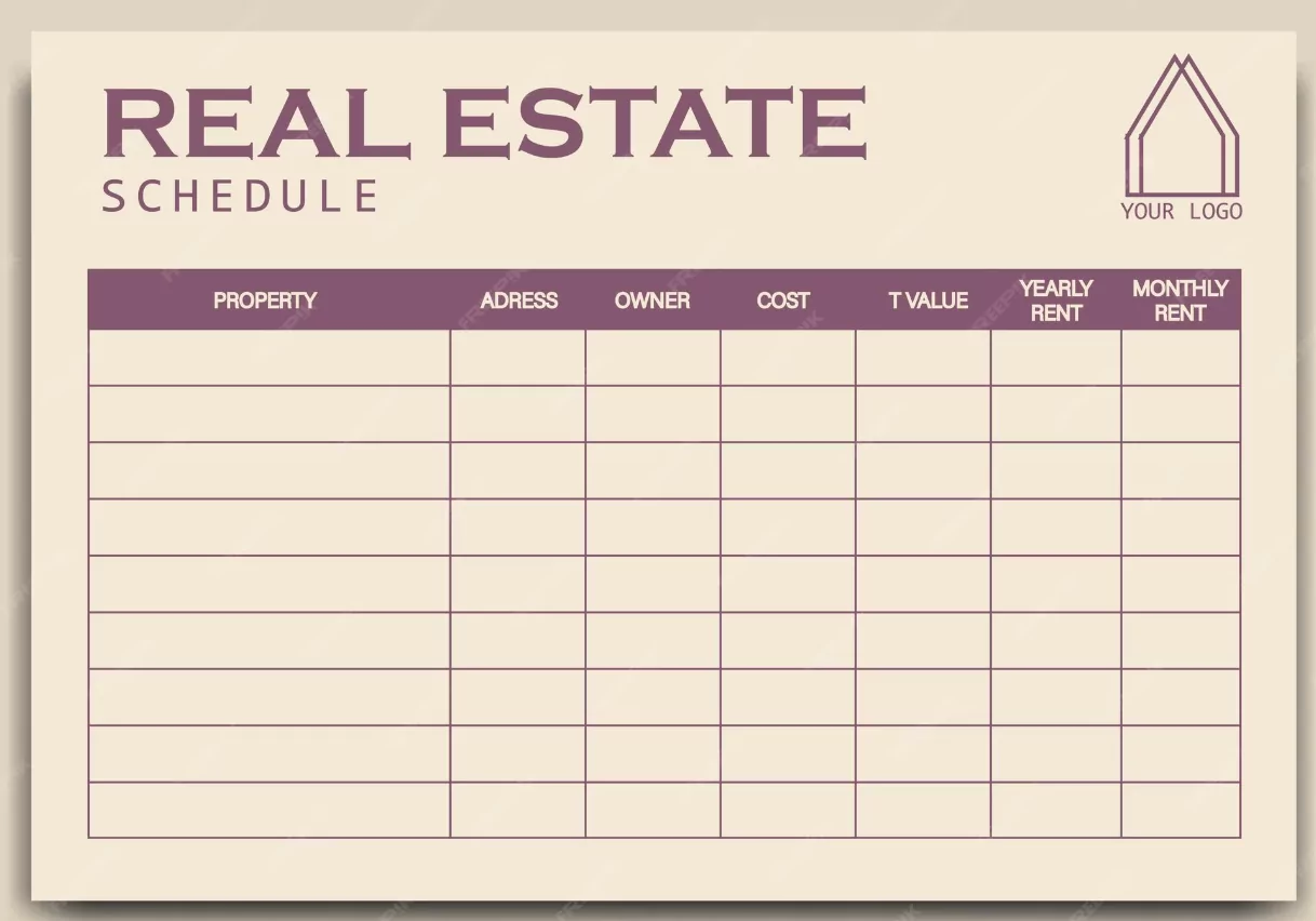 real estate scheduling calendar