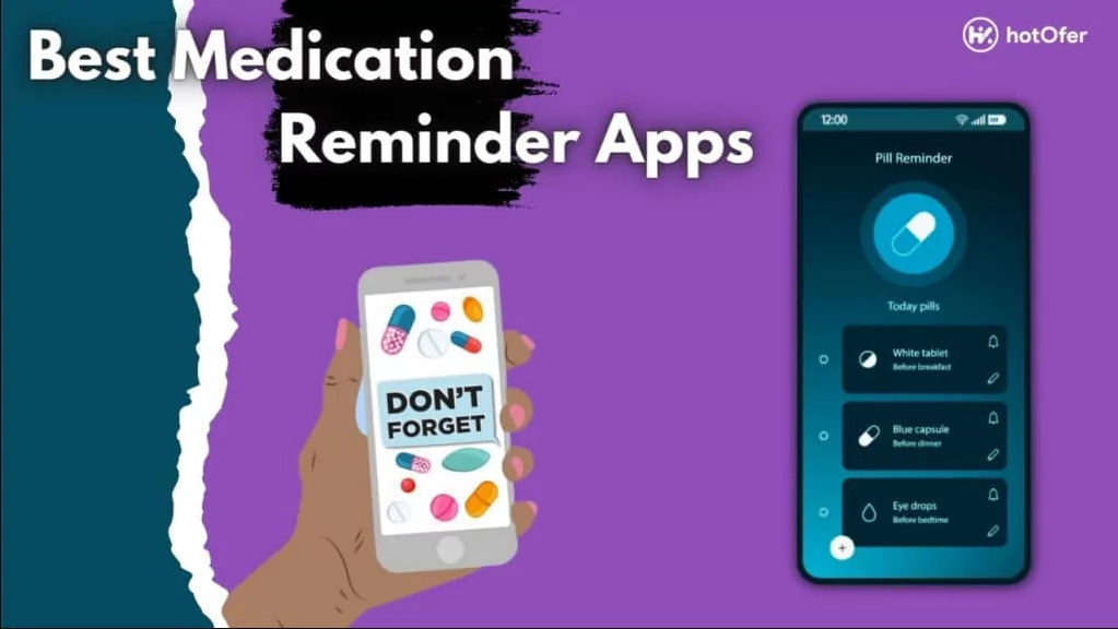 senior using medication tracking calendar app reminders schedule