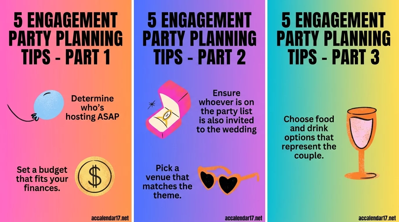 Engagement party day of timeline ideas