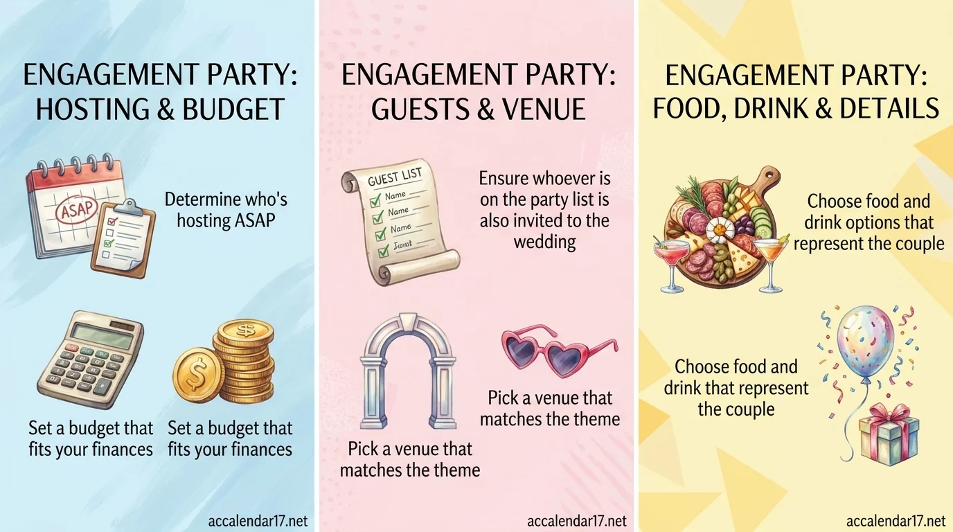 engagement party day of timeline